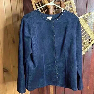 Chico’s women’s size 2 beautiful blue blazer.